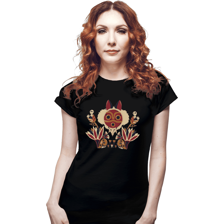 Shirts Fitted Shirts, Woman / Small / Black Mononoke Deco
