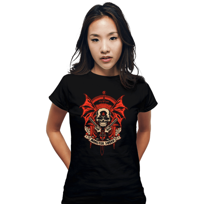 Secret_Shirts Fitted Shirts, Woman / Small / Black Monster Squad
