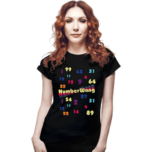 Load image into Gallery viewer, Daily_Deal_Shirts Fitted Shirts, Woman / Small / Black Numberwang
