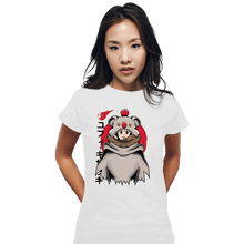 Load image into Gallery viewer, Shirts Fitted Shirts, Woman / Small / White Yuffie Moogle Cape
