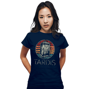 Shirts Fitted Shirts, Woman / Small / Navy Vintage Tardis