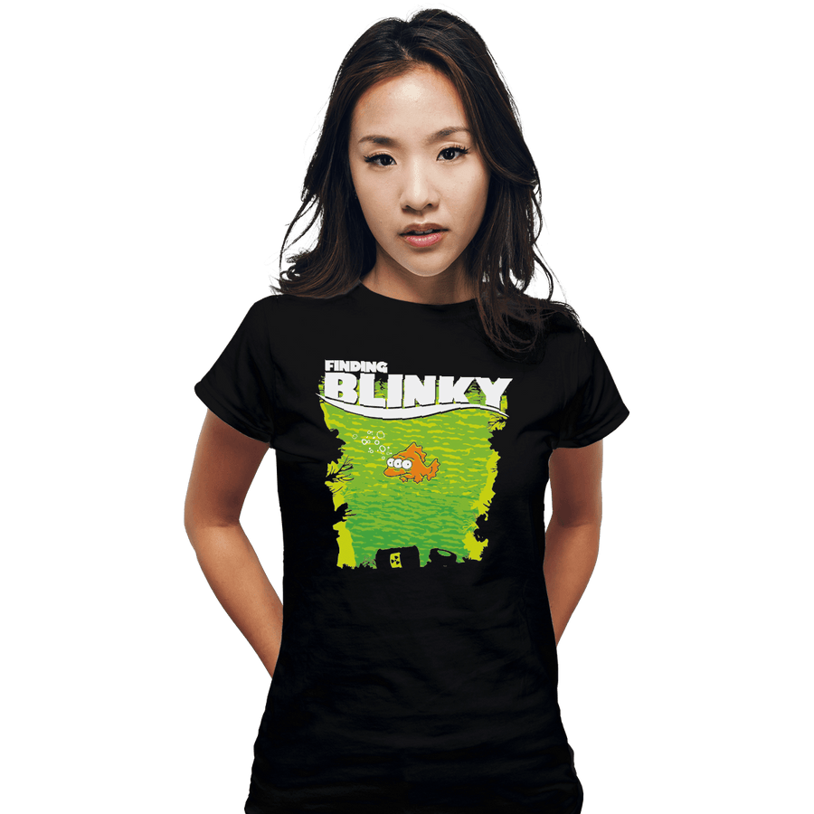 Shirts Fitted Shirts, Woman / Small / Black Finding Blinky