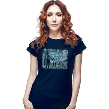 Load image into Gallery viewer, Secret_Shirts Fitted Shirts, Woman / Small / Navy Starry Wars
