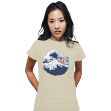 Load image into Gallery viewer, Shirts Fitted Shirts, Woman / Small / White Funky Wave
