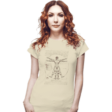 Load image into Gallery viewer, Shirts Fitted Shirts, Woman / Small / White Eren Vitruvian
