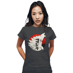 Secret_Shirts Fitted Shirts, Woman / Small / Charcoal Kaiju Through Japan