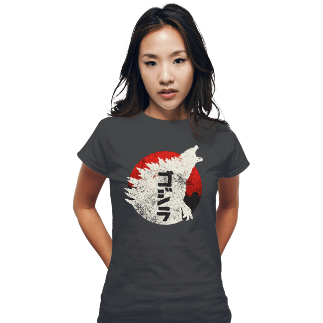 Secret_Shirts Fitted Shirts, Woman / Small / Charcoal Kaiju Through Japan