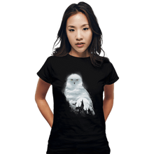 Load image into Gallery viewer, Shirts Fitted Shirts, Woman / Small / Black Magical Owl
