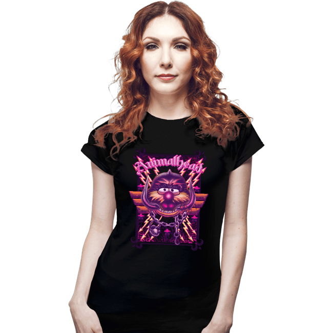Daily_Deal_Shirts Fitted Shirts, Woman / Small / Black Animalhead