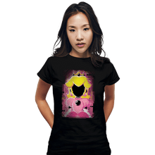 Load image into Gallery viewer, Shirts Fitted Shirts, Woman / Small / Black Peach Glitch
