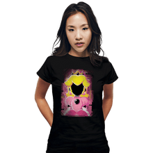 Load image into Gallery viewer, Shirts Fitted Shirts, Woman / Small / Black Peach Glitch
