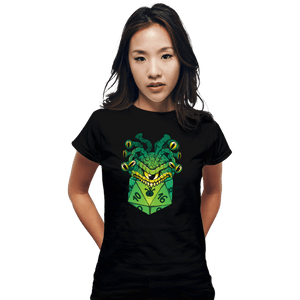 Secret_Shirts Fitted Shirts, Woman / Small / Black Monster Dice