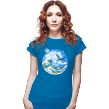 Load image into Gallery viewer, Secret_Shirts Fitted Shirts, Woman / Small / Sapphire Wave Off Pandora

