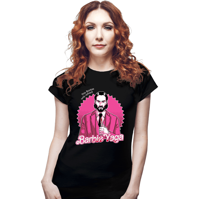 Daily_Deal_Shirts Fitted Shirts, Woman / Small / Black Barbie Yaga