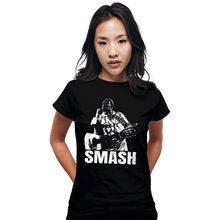 Load image into Gallery viewer, Shirts Fitted Shirts, Woman / Small / Black SMASH
