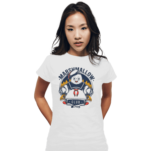 Shirts Fitted Shirts, Woman / Small / White Marshmallow Club