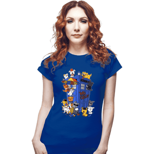 Secret_Shirts Fitted Shirts, Woman / Small / Royal Blue Dogs Who