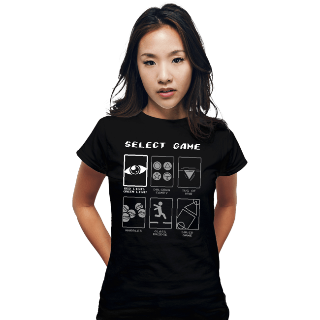 Daily_Deal_Shirts Fitted Shirts, Woman / Small / Black Select Game