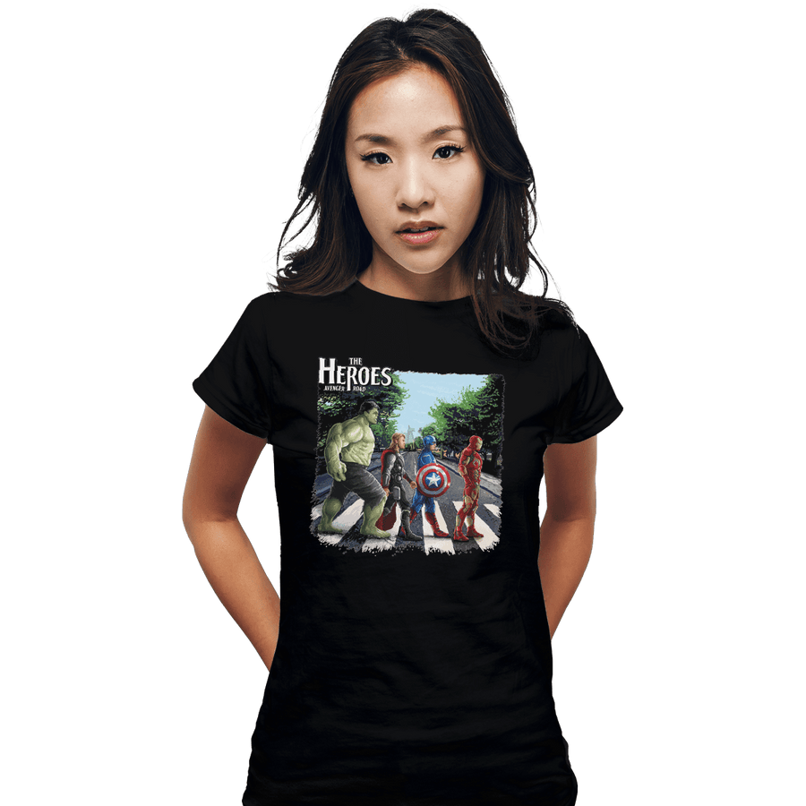 Shirts Fitted Shirts, Woman / Small / Black The Heroes