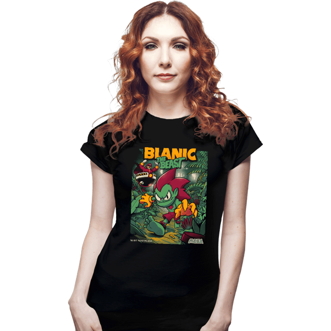 Daily_Deal_Shirts Fitted Shirts, Woman / Small / Black Blanic The Beast