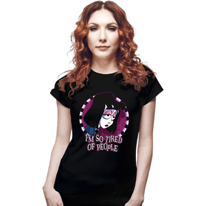 Secret_Shirts Fitted Shirts, Woman / Small / Black Tired Of People