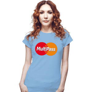 Daily_Deal_Shirts Fitted Shirts, Woman / Small / Powder Blue Multipass Card