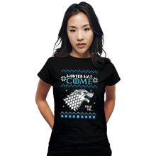 Load image into Gallery viewer, Secret_Shirts Fitted Shirts, Woman / Small / Black Ugly Winter
