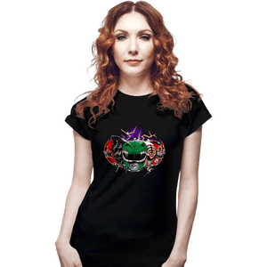 Shirts Fitted Shirts, Woman / Small / Black Green Legend