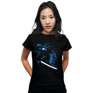 Daily_Deal_Shirts Fitted Shirts, Woman / Small / Black Leader Ninja