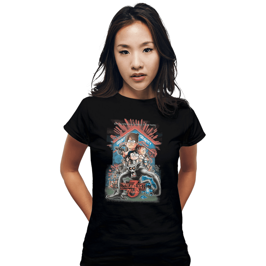 Shirts Fitted Shirts, Woman / Small / Black Stranger Falls 3