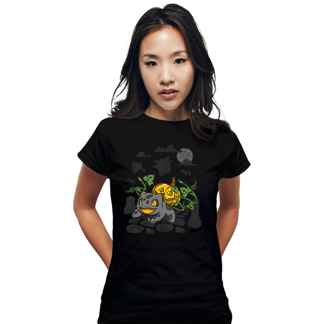 Secret_Shirts Fitted Shirts, Woman / Small / Black Bulb O Lantern