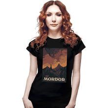 Load image into Gallery viewer, Shirts Fitted Shirts, Woman / Small / Black Visit Mordor
