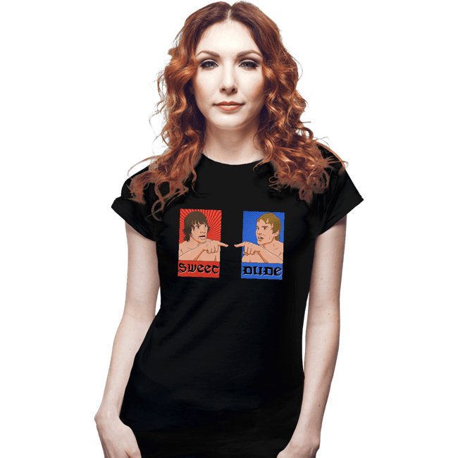 Daily_Deal_Shirts Fitted Shirts, Woman / Small / Black Angry Tattoo Dudes