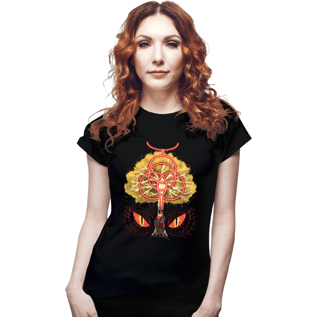 Daily_Deal_Shirts Fitted Shirts, Woman / Small / Black The Erdtree