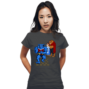 Secret_Shirts Fitted Shirts, Woman / Small / Charcoal Torn Between Two Beasts