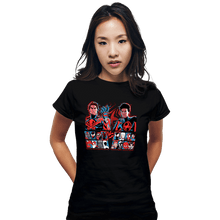 Load image into Gallery viewer, Daily_Deal_Shirts Fitted Shirts, Woman / Small / Black Spider Fighter
