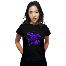 Load image into Gallery viewer, Shirts Fitted Shirts, Woman / Small / Black Origami Bats
