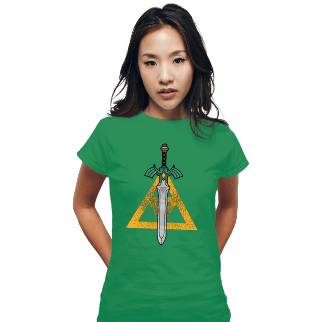 Daily_Deal_Shirts Fitted Shirts, Woman / Small / Irish Green The Sword