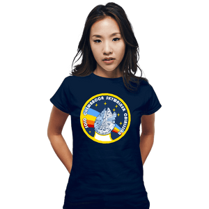 Shirts Fitted Shirts, Woman / Small / Navy Millenium Flight Program