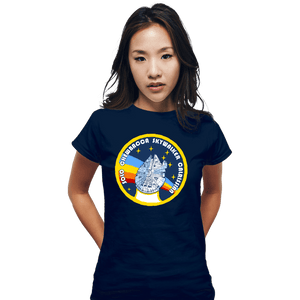 Shirts Fitted Shirts, Woman / Small / Navy Millenium Flight Program