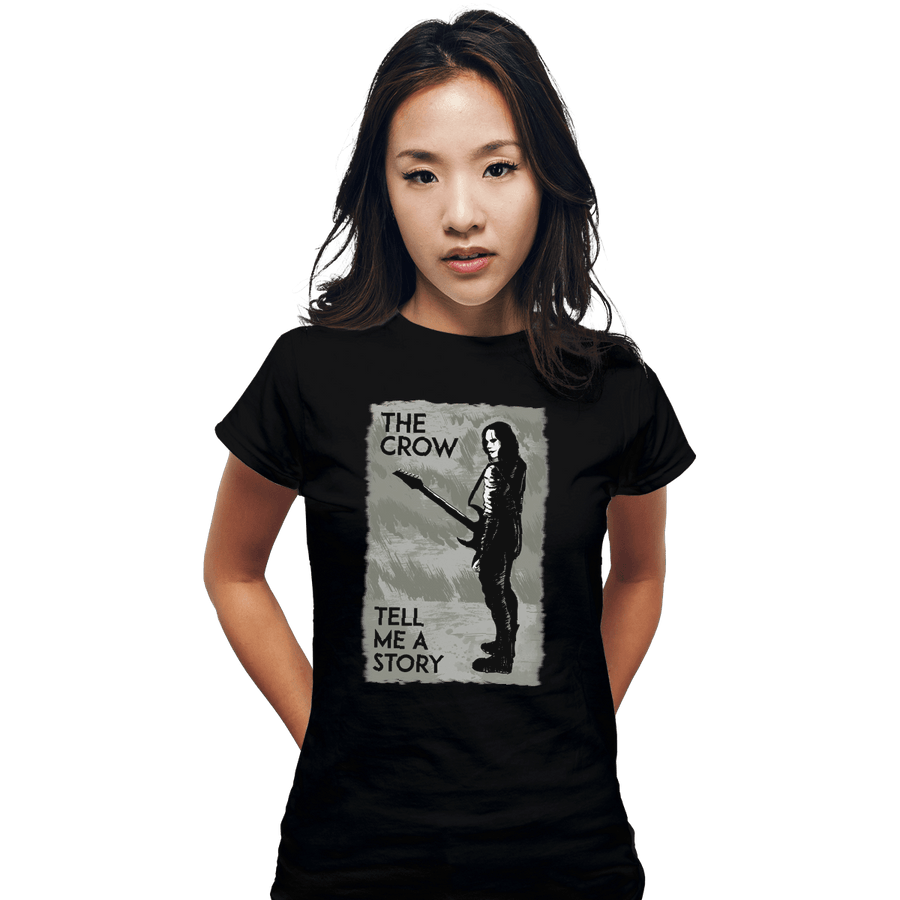 Shirts Fitted Shirts, Woman / Small / Black Crows Don't Cry