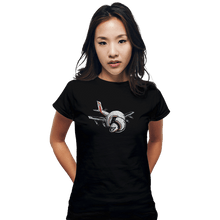 Load image into Gallery viewer, Secret_Shirts Fitted Shirts, Woman / Small / Black Airplane!
