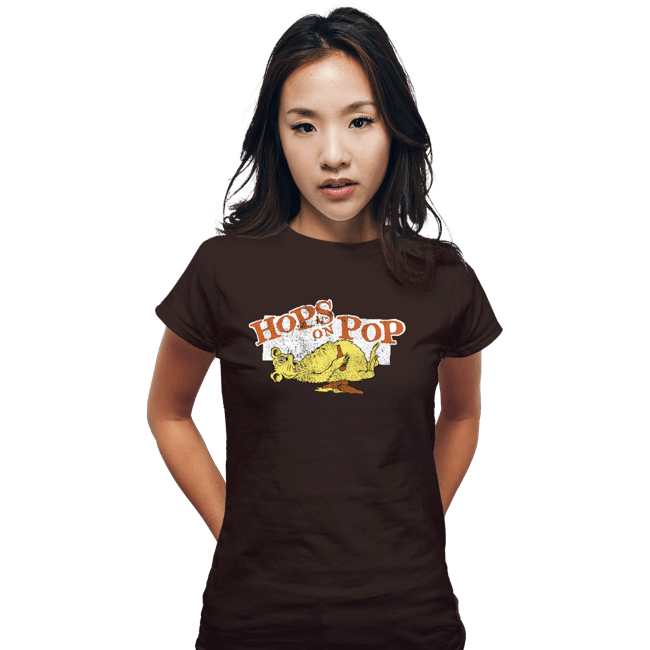 Shirts Fitted Shirts, Woman / Small / Black Hops On Pop