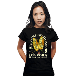 Secret_Shirts Fitted Shirts, Woman / Small / Black It's Corn