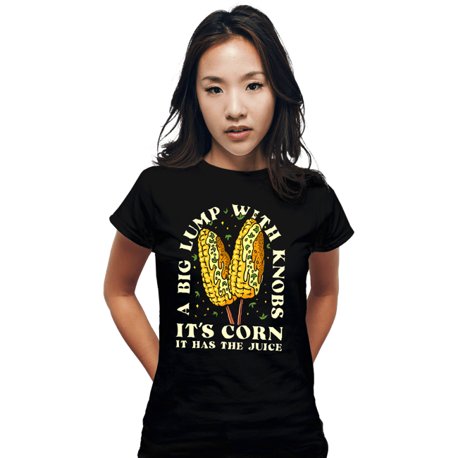 Secret_Shirts Fitted Shirts, Woman / Small / Black It's Corn