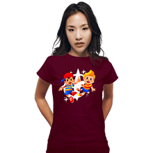 Load image into Gallery viewer, Secret_Shirts Fitted Shirts, Woman / Small / Maroon Lucas &amp; Ness
