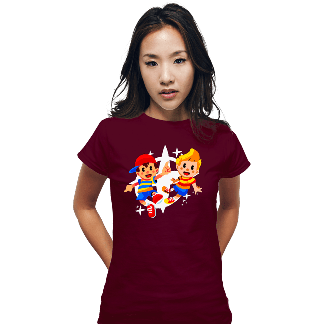 Secret_Shirts Fitted Shirts, Woman / Small / Maroon Lucas & Ness