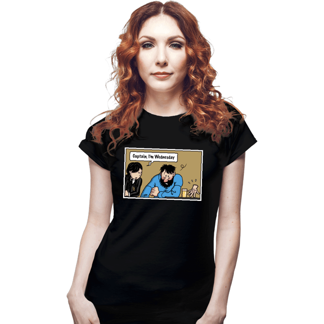 Secret_Shirts Fitted Shirts, Woman / Small / Black Wednesday Meme