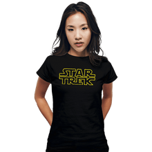 Load image into Gallery viewer, Daily_Deal_Shirts Fitted Shirts, Woman / Small / Black StarTrekWars
