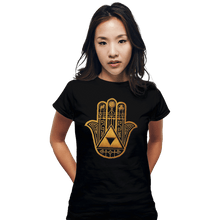 Load image into Gallery viewer, Shirts Fitted Shirts, Woman / Small / Black Legendary Hand
